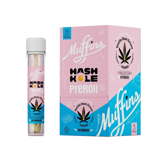 MUFFINS HASH HOLE 2G PREROLL HYBRID - VANILLA BEAN DREAM