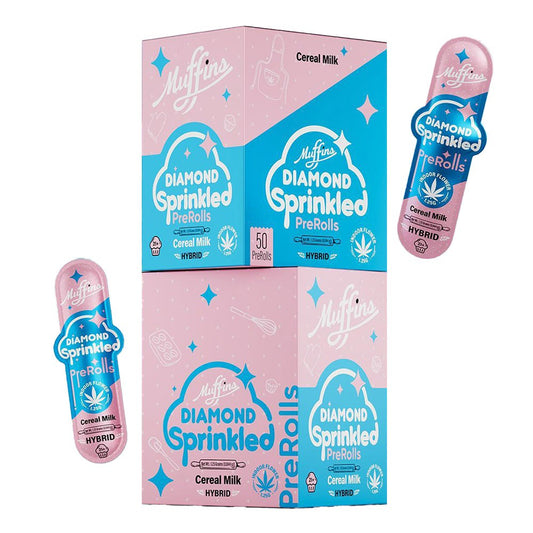 MUFFINS DIAMOND SPRINKLED PREROLLS HYBRID - CEREAL MILK