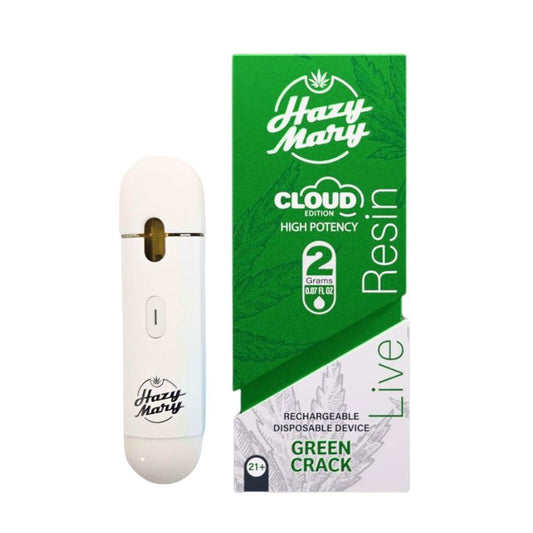 HAZY MARY CLOUD EDITION 2G DISPOSABLE SATIVA - GREEN CRACK