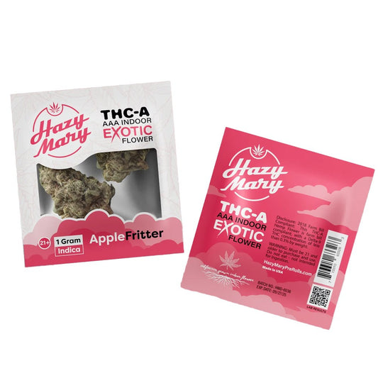 HAZY MARY THCA 1G EXOTIC FLOWER INDICA - APPLE FRITTER