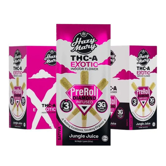HAZY MARY 3G 3CT EXOTIC PREROLLS SATIVA- JUNGLE JUICE