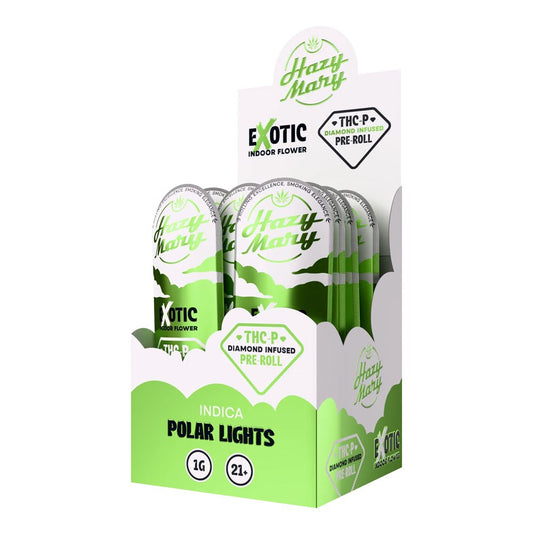 HAZY MARY THCP 1G EXOTIC PRE ROLLS INDICA - POLAR LIGHTS
