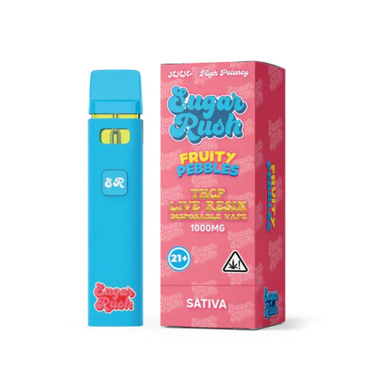 SUGAR RUSH THCP LIVE RESIN 1G DISPOSABLE SATIVA - FRUITY PEBBLES