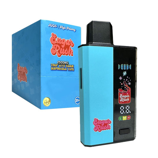 SUGAR RUSH THCP LIVE RESIN 2500MG DISPOSABLE - PEACH RINGS