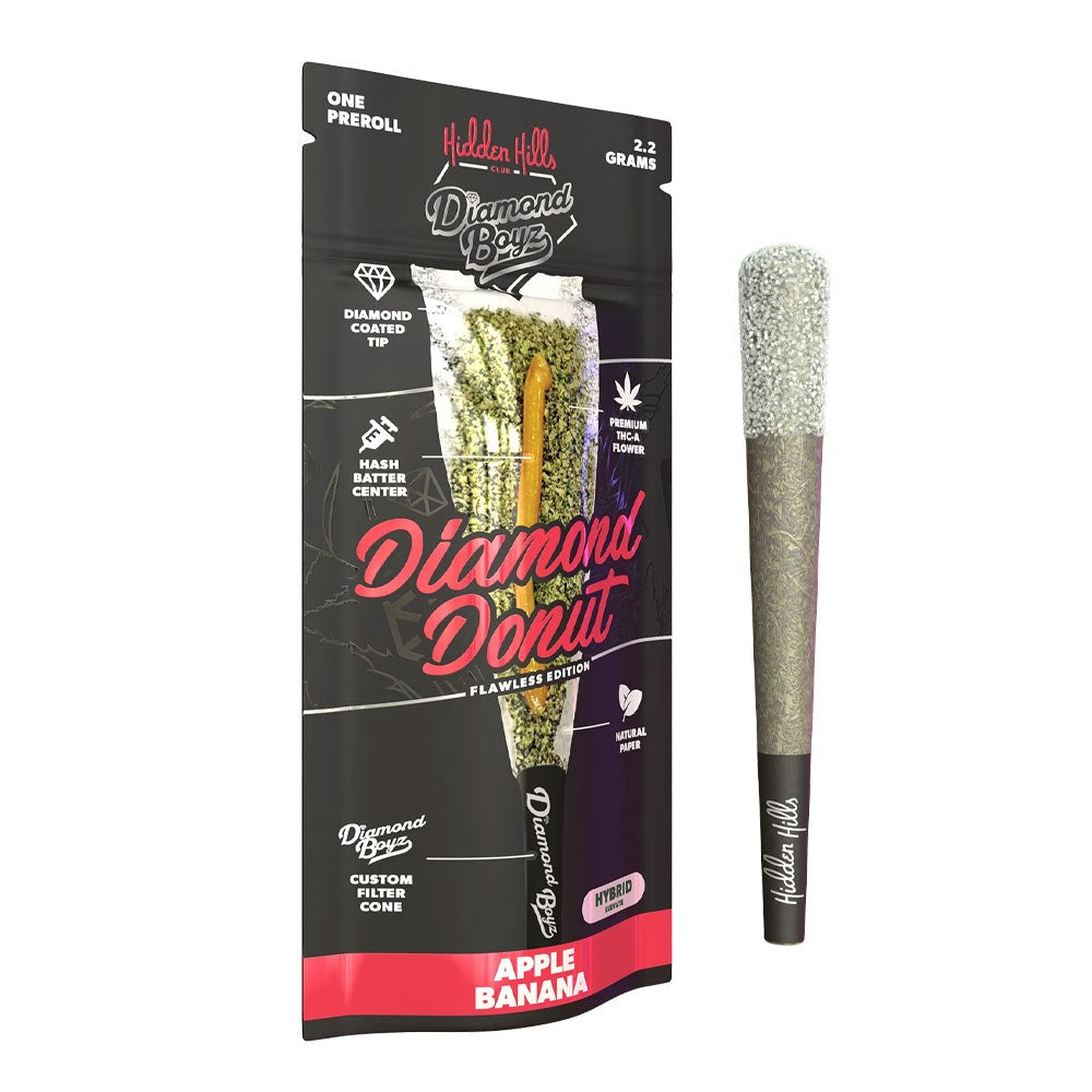 HIDDEN HILLS BOYZ 2.2G PREROLLS HYBRID - APPLE BANANA