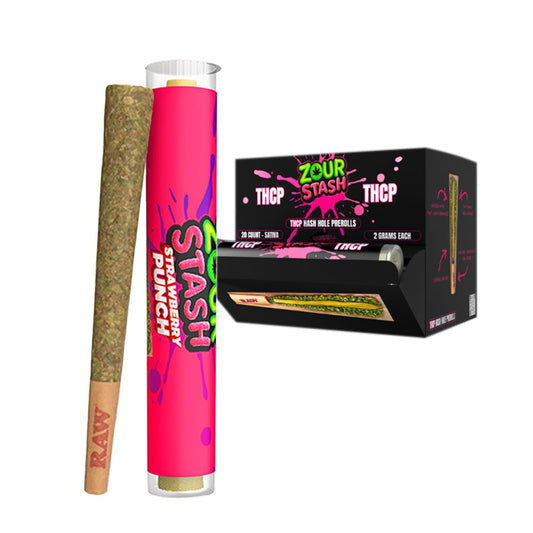 ZOUR STASH THCP HASH HOLE 2G PREROLLS HYBRID - STRAW PUNCH