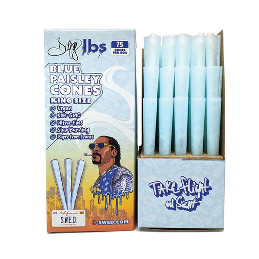 DOGG LBS BLUE PAISLEY KS PREROLLED CONES