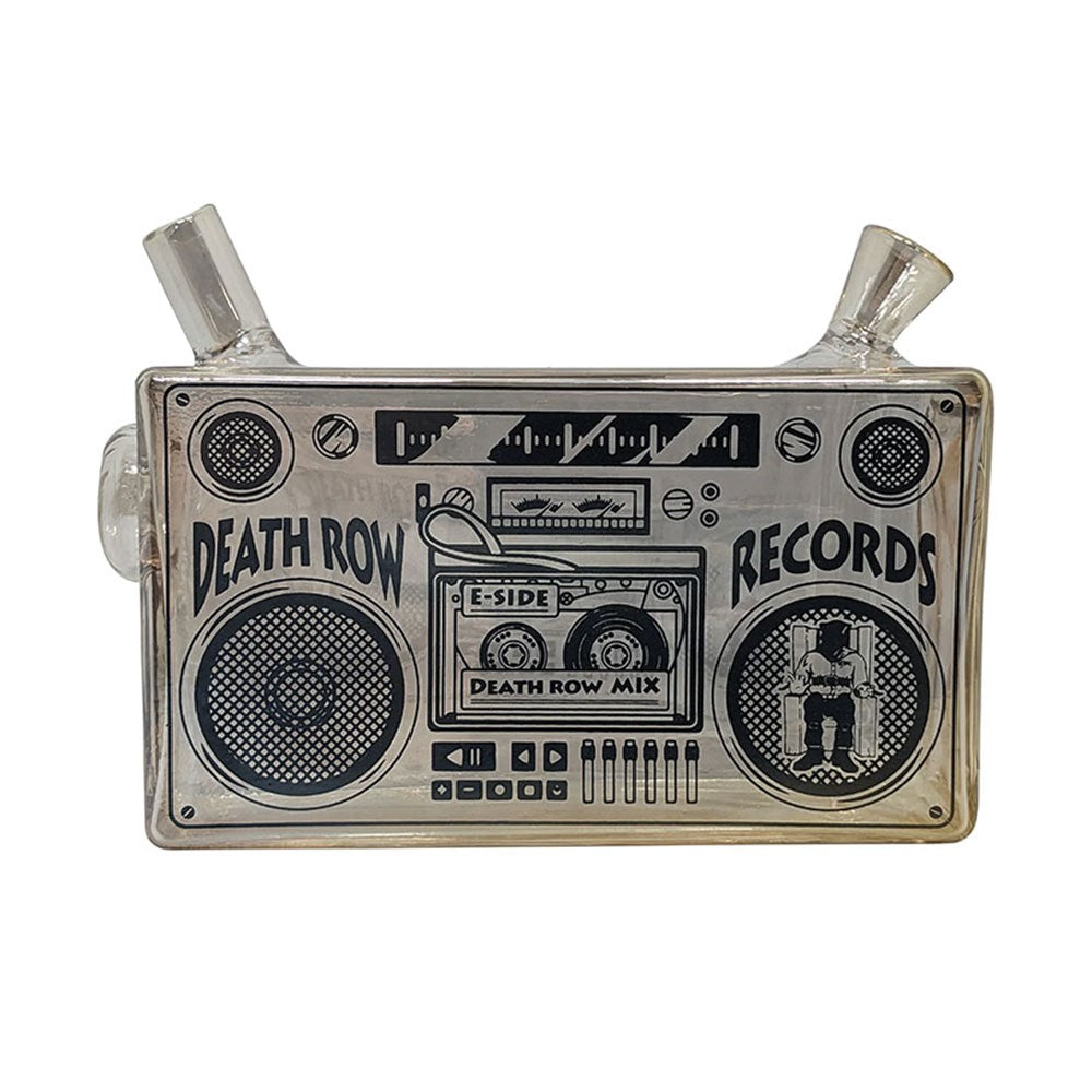 DEATHROW 5" BOOM BOX BLUNT BUBBLER - GOLD