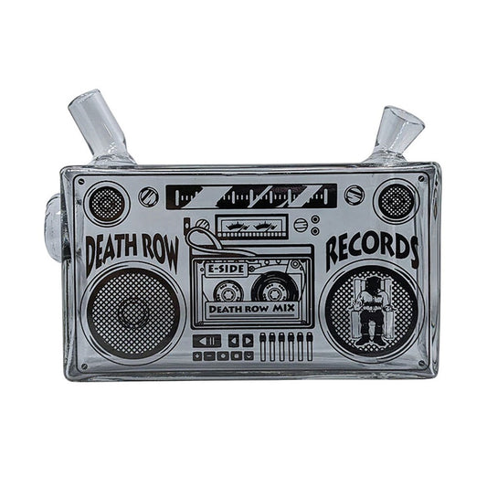 DEATHROW 5" BOOM BOX BLUNT BUBBLER - SMOKE