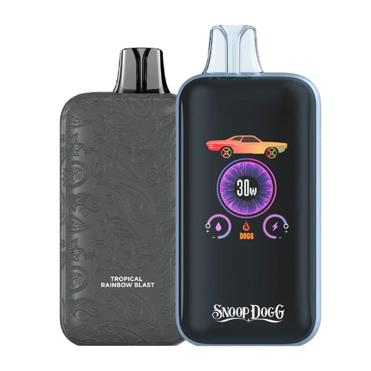 SNOOP DOGG LOW RIDER 5%NIC 25KPUFFS DISPOSABLE - TROPICAL RAINBOW BLAST