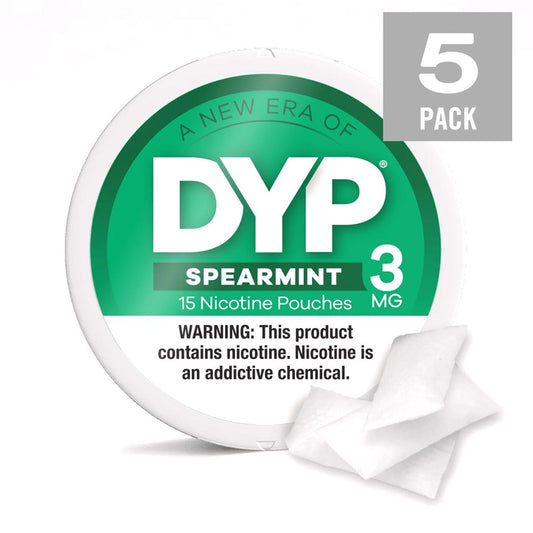 DYP NICOTINE 3MG POUCHES - SPEARMINT