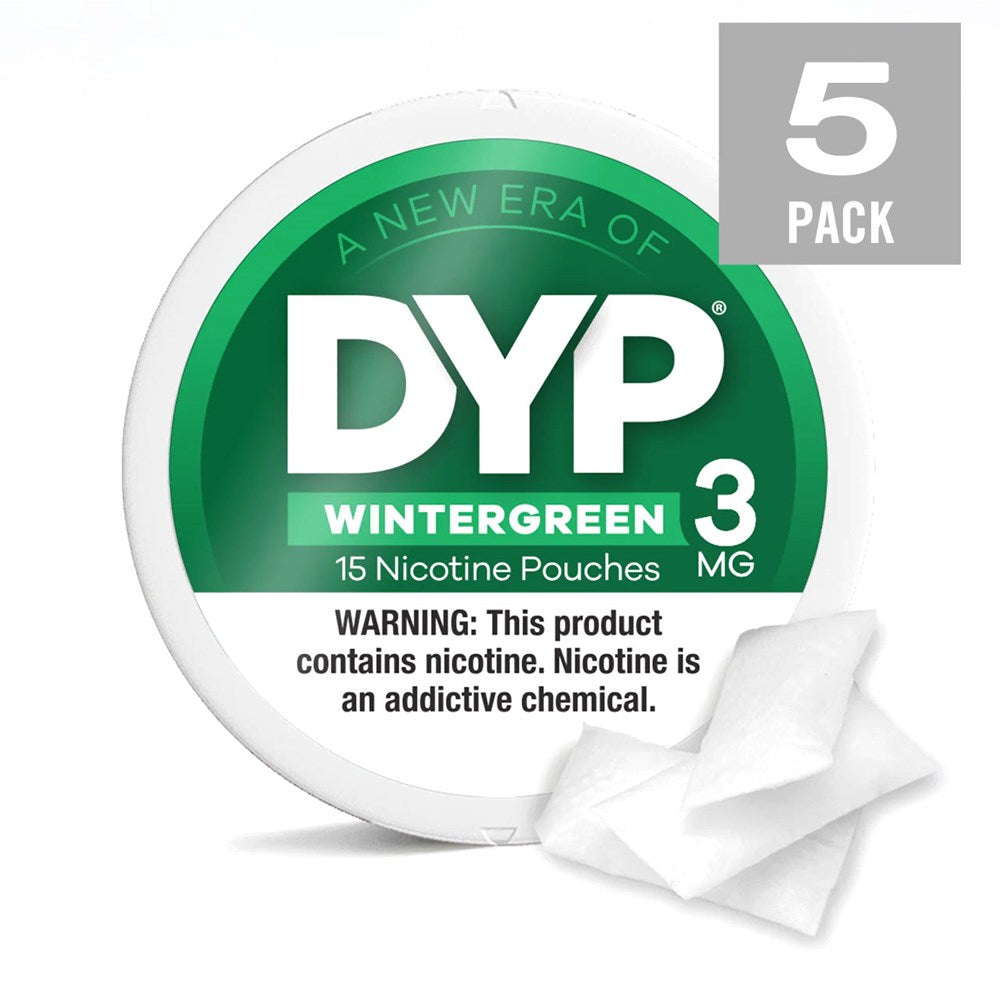 DYP NICOTINE 3MG POUCHES - WINTERGREEN