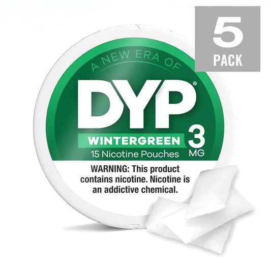 DYP NICOTINE 3MG POUCHES - WINTERGREEN