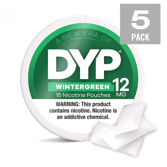 DYP NICOTINE12MG POUCHES - WINTERGREEN