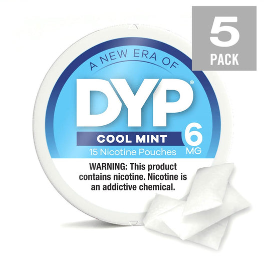 DYP NICOTINE 6MG POUCHES - COOL MINT