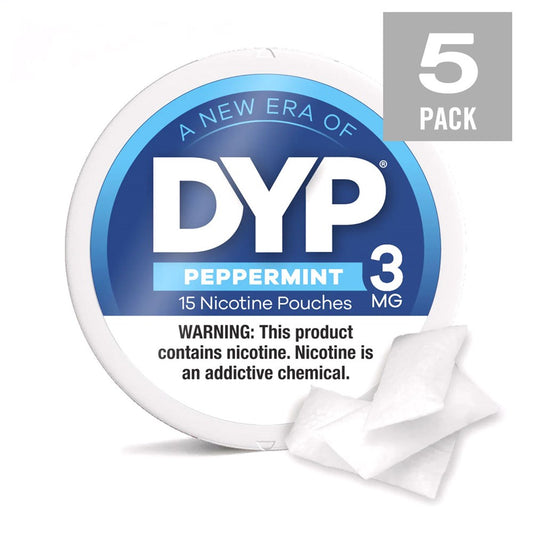 DYP NICOTINE 3MG POUCHES - PEPPERMINT