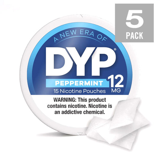 DYP NICOTINE 12MG POUCHES - PEPPERMINT