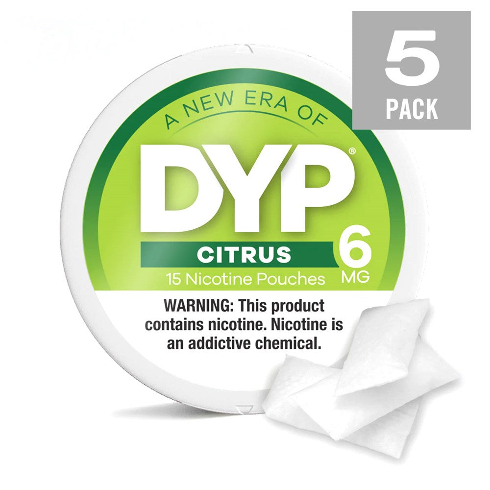DYP NICOTINE 6MG POUCHES - CITRUS