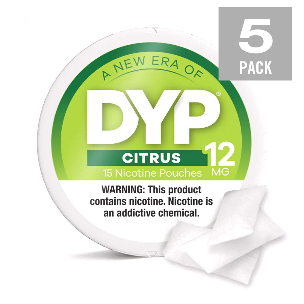DYP NICOTINE 12MG POUCHES - CITRUS