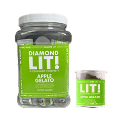 LIT! THC 1G FLOWER JAR HYBRID - APPLE GELATO