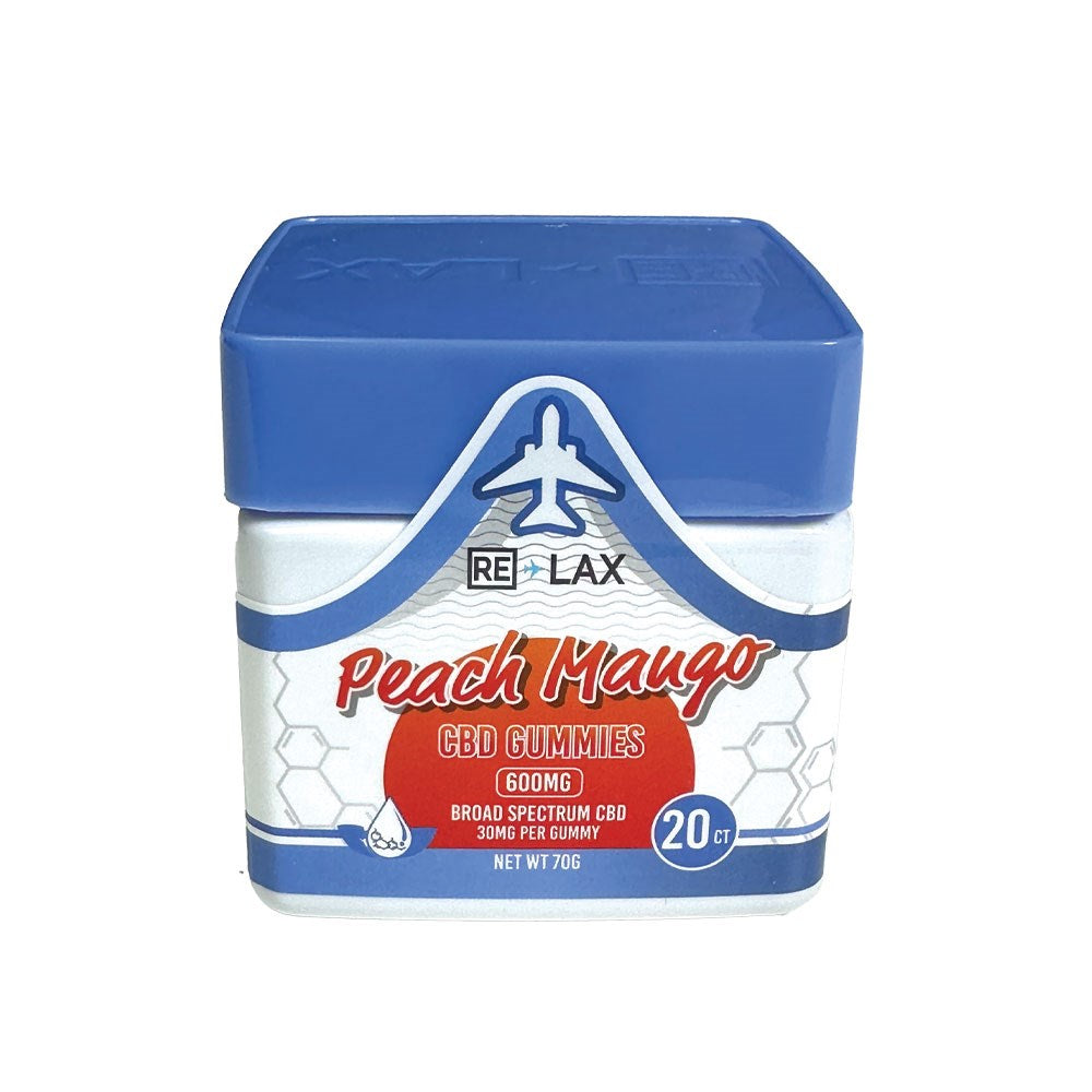RELAX CBD 600MG GUMMIES - PEACH MANGO