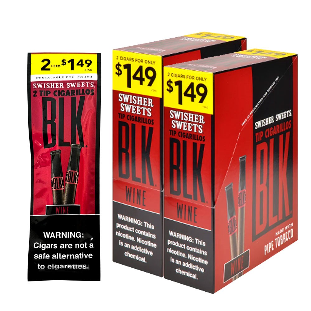 SS BLK 2/1.49 2CTS TIP CIGARILLOS - WINE