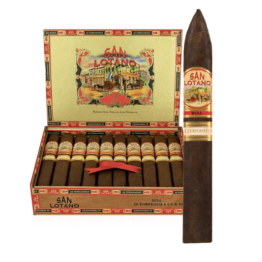 AJ FERNANDEZ SAN LOTANO BULL TORPEDO 6.5x54 CIGARS