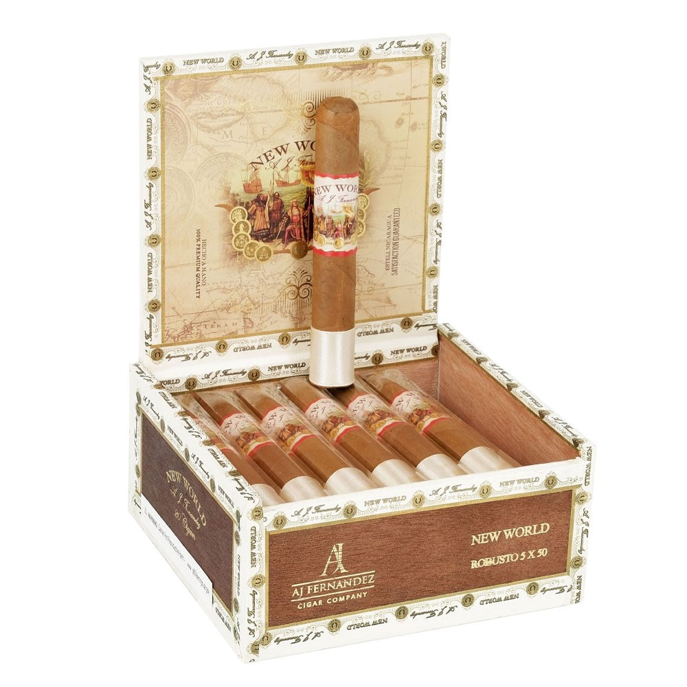 AJ FERNANDEZ NEW WORLD ROBUSTO 5x50 CIGARS