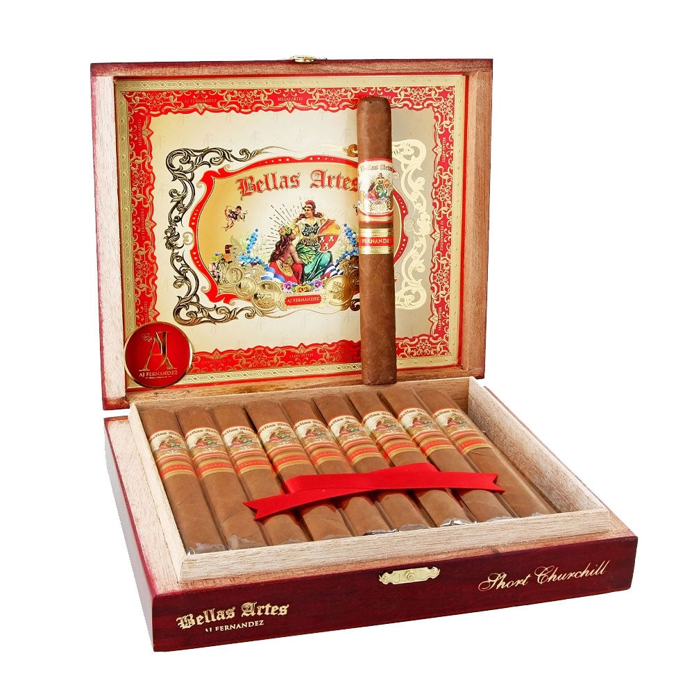 AJ FERNANDEZ BELLAS ARTES NATURAL SHORT CHURCHILL 6x48 CIGARS