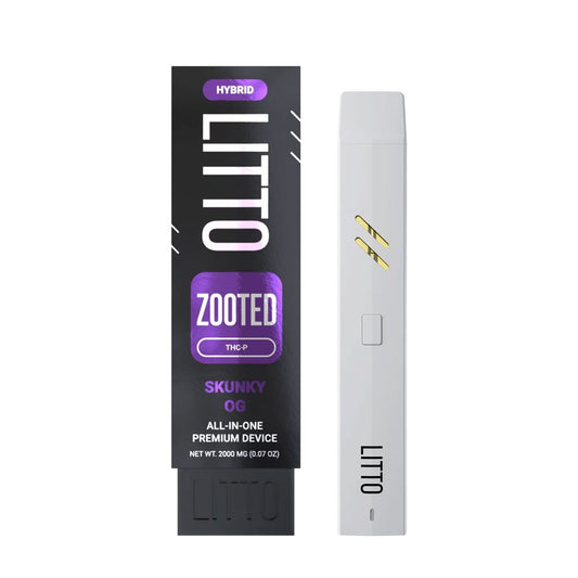 LITTO KTFO THC-P ZOOTED 2000MG DISPOSABLE HYBRID - SKUNKY OG