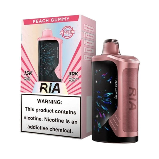 RIA NV 5% 30KPUFF DISPOSABLE- PEACH GUMMY