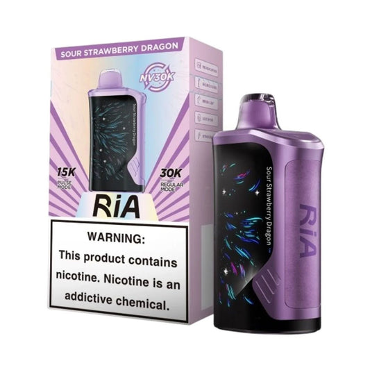 RIA NV 5% 30KPUFF DISPOSABLE- SOUR STRAW DRAGON