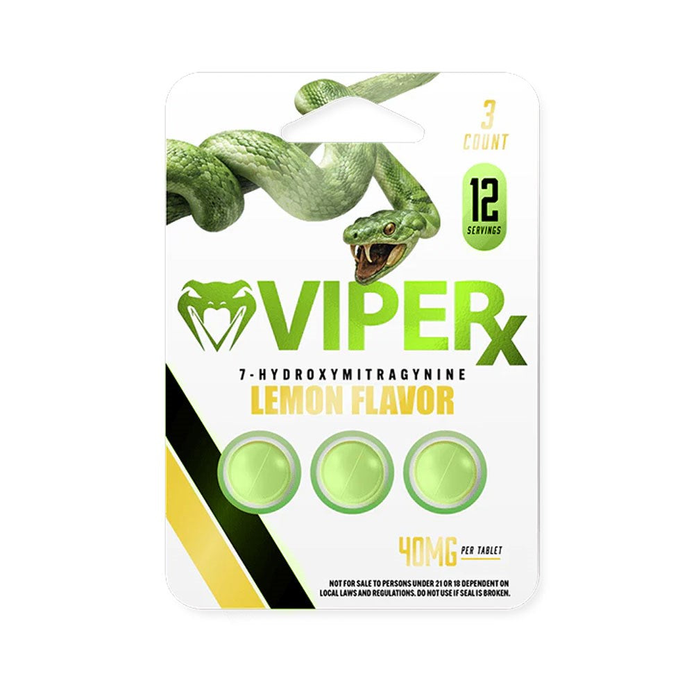 VIPER X 7 HYDROXI 40MG 3CT KRATOM - LEMON