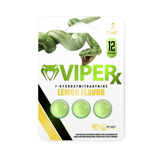 VIPER X 7 HYDROXI 40MG 3CT KRATOM - LEMON