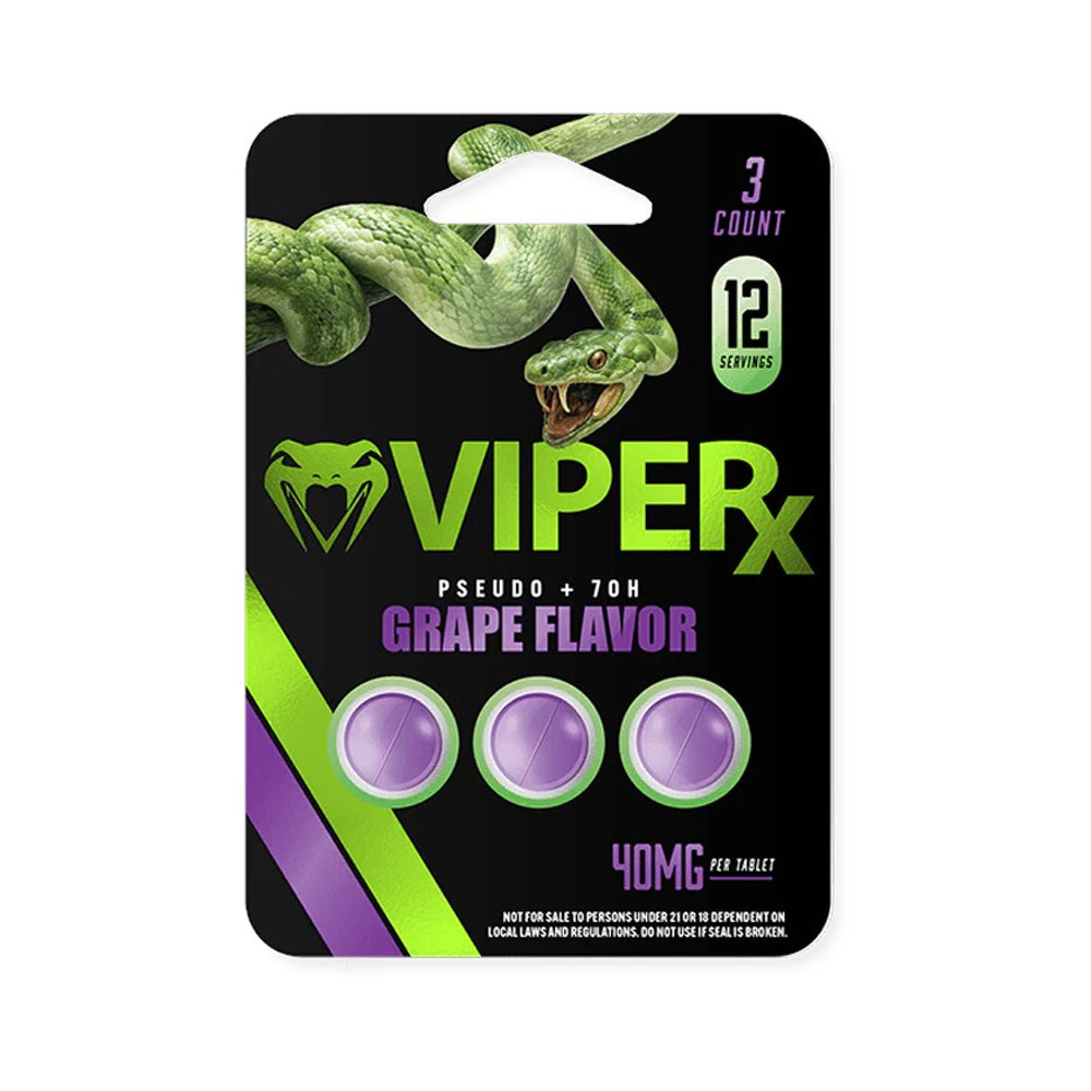 VIPER X 7 HYDROXI 40MG 3CT KRATOM - GRAPE
