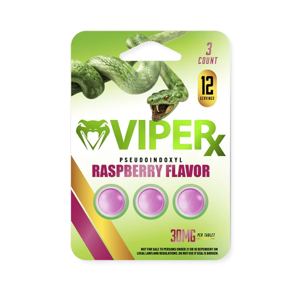 VIPER X PSEUDO 30MG 3CT KRATOM - RASPBERRY
