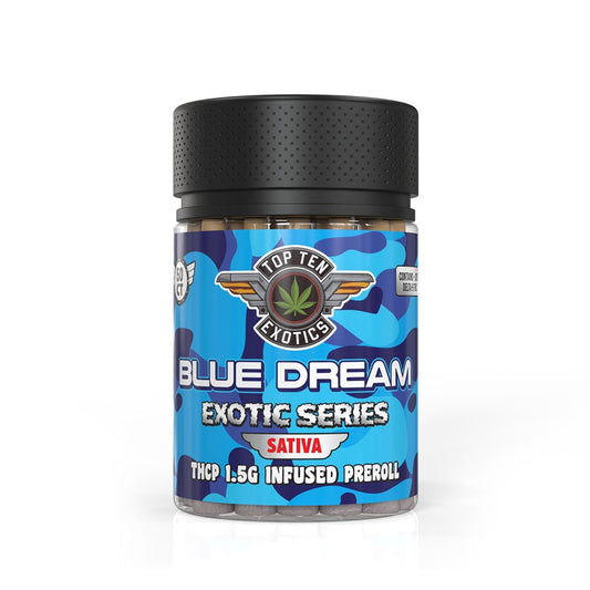 TOP TEN EXOTIC THCP 1.5G PREROLLS SATIVA - BLUE DREAM