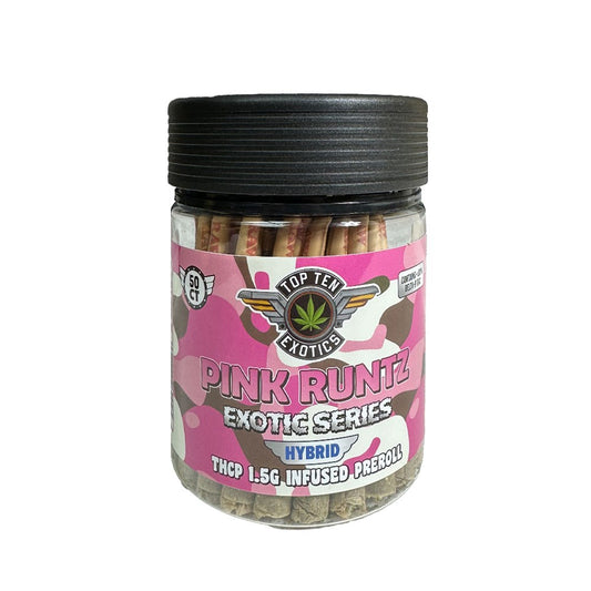 TOP TEN EXOTIC THCP 1.5G PREROLLS HYBRID - PINK RUNTZ