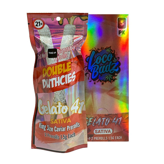 LOCO BUDZ THCP 1.5G 2CT PREROLLS SATIVA - GELATO 41