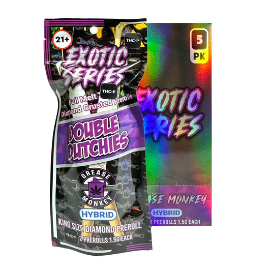 LOCO BUDZ THCP 1.5G 2CT PREROLLS HYBRID - GREASE MONKEY