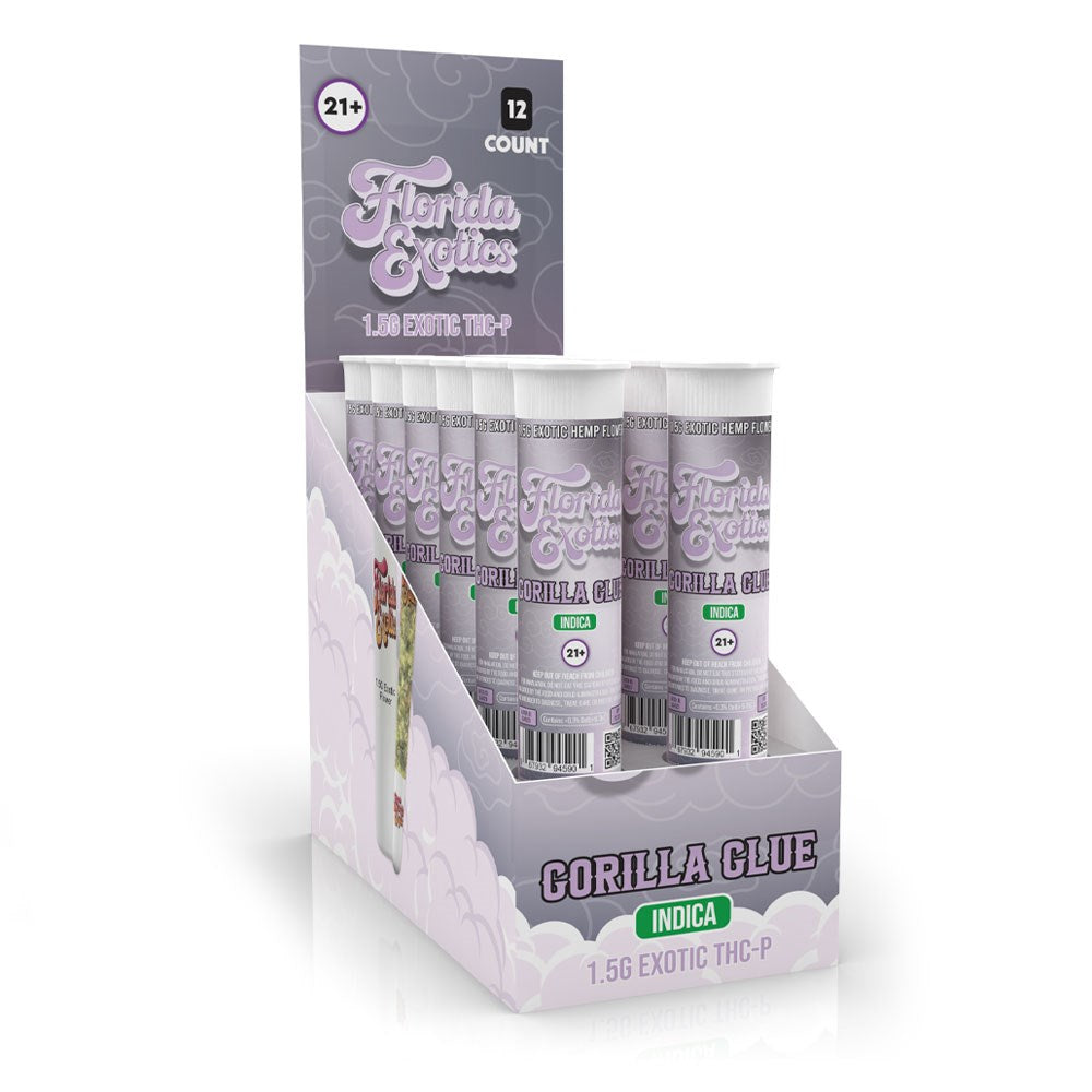 FLORIDA EXOTIC THCP 1.5G PREROLLS INDICA - GORILLA GLUE
