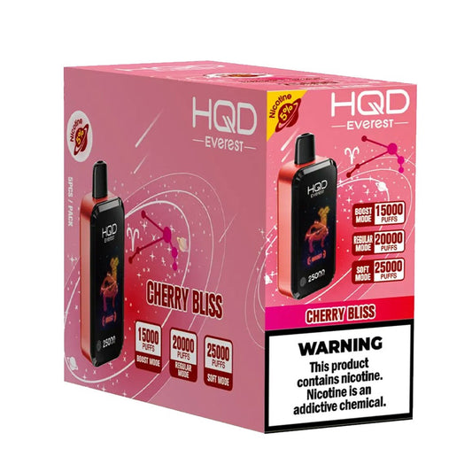 HQD CUVIE EVEREST 25K 5% DISPOSABLE - CHERRY BLISS