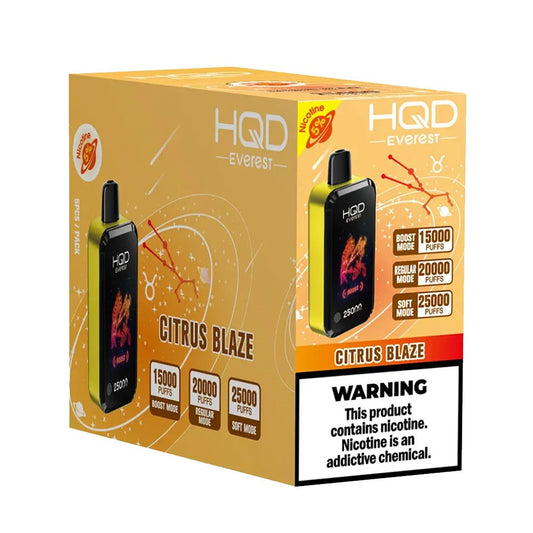 HQD CUVIE EVEREST 25K 5% DISPOSABLE - CITRUS BLAZE