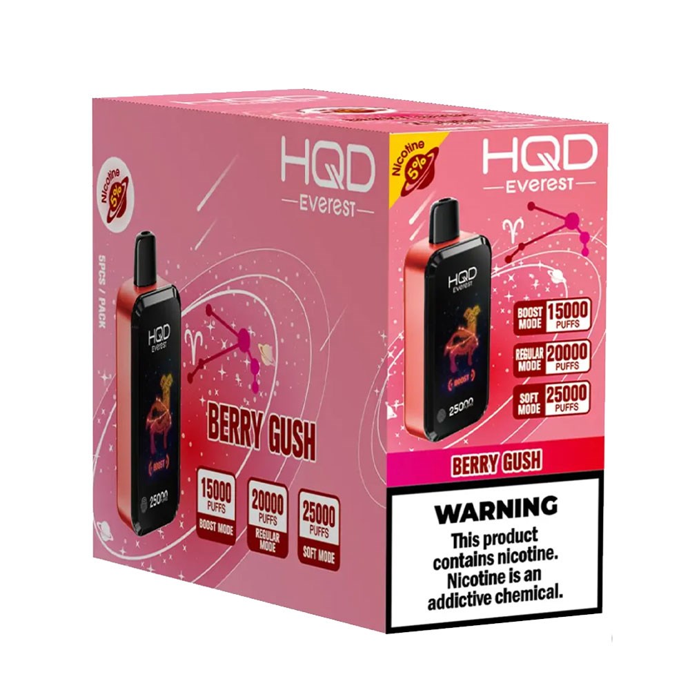 HQD CUVIE EVEREST 25K 5% DISPOSABLE - BERRY GUSH