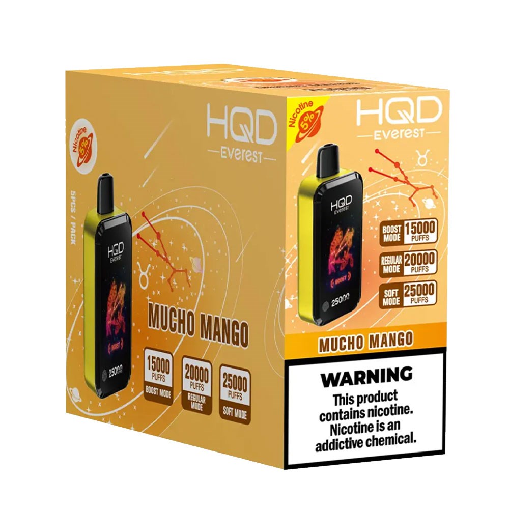 HQD CUVIE EVEREST 25K 5% DISPOSABLE - MUCHO MANGO