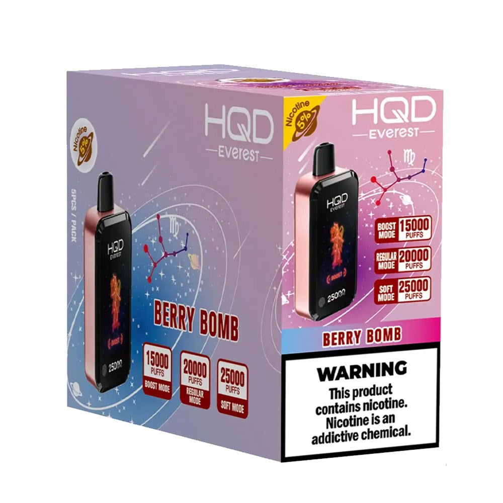 HQD CUVIE EVEREST 25K 5% DISPOSABLE - BERRY BOMB