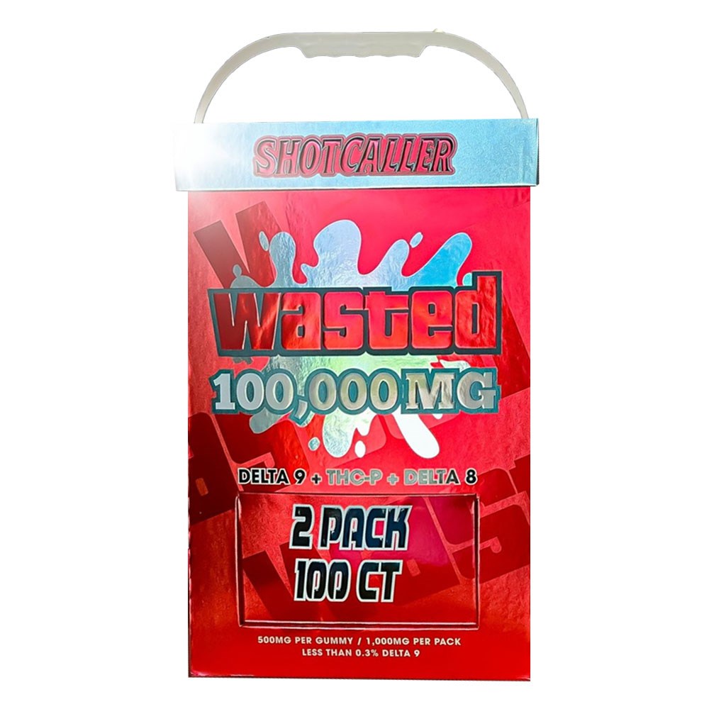 SHOT CALLER WASTED BLEND 100000MG 2CT GUMMIES