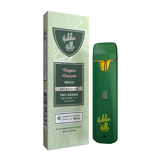 HIDDEN HILLS THCP/D9 BUSSIN BLEND 2G DISPOSABLE INDICA - TROPIC DREAM