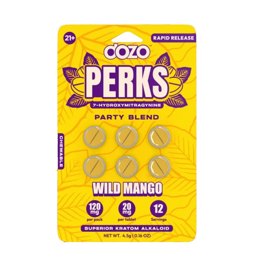 DOZO PERKS 7OHM PARTY BLEND 120MG 6CT PILLS - WILD MANGO