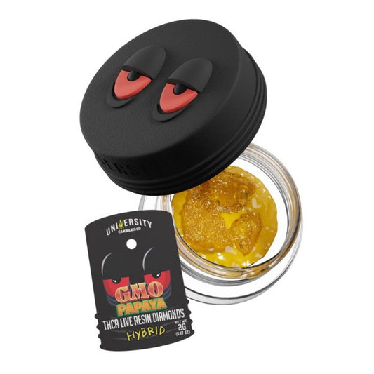 UNIVERSITY LIVE RESIN THCP 2G DIAMONDS HYBRID - GMO PAPAYA